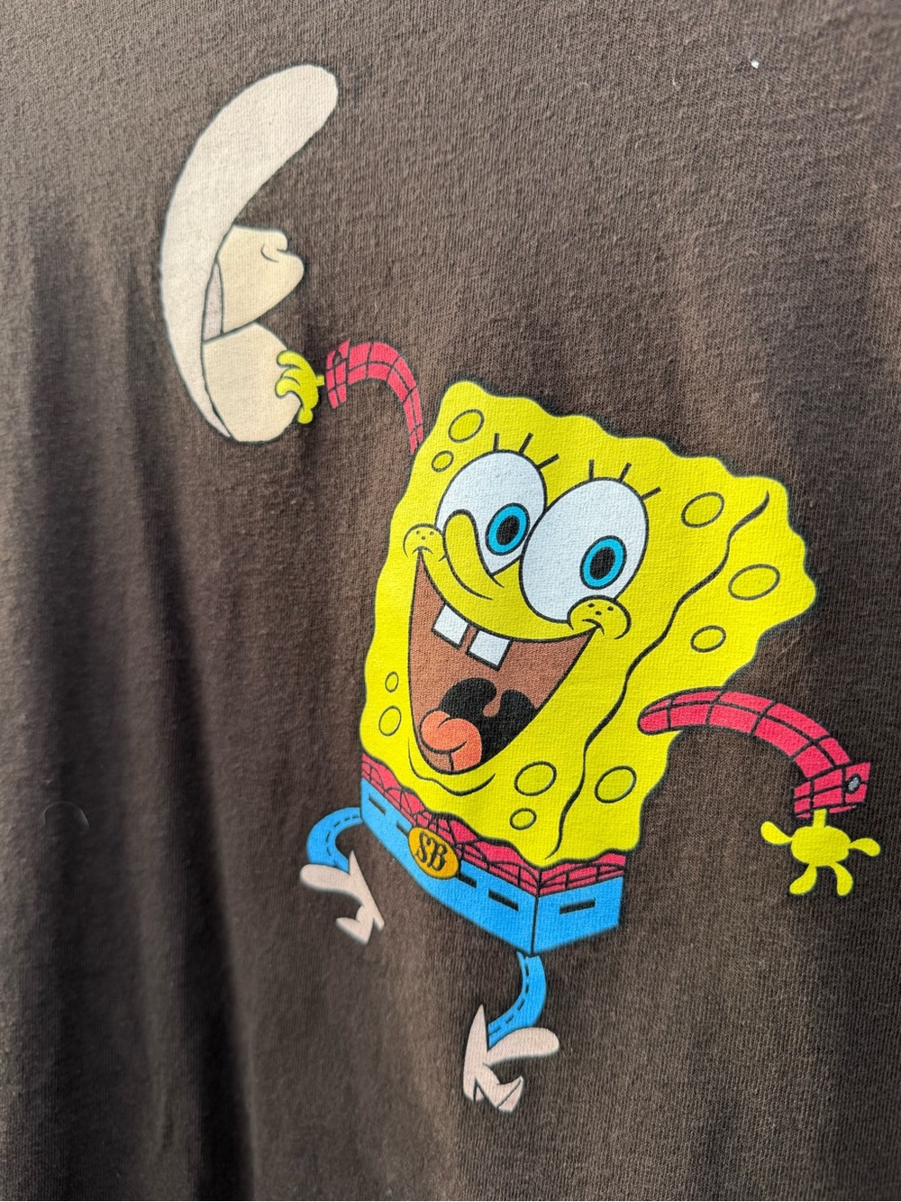Nickelodeon SpongeBob SquarePants Brown and Yellow Kids Pajama Top